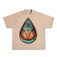 Burro teardrop tooled leather bullskull earrings Urban Heavy Tee - Jasminsmagicworld