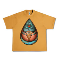 Teardrop Tooled Leather Bullskull Earrings Urban Heavy Tee | Teevron