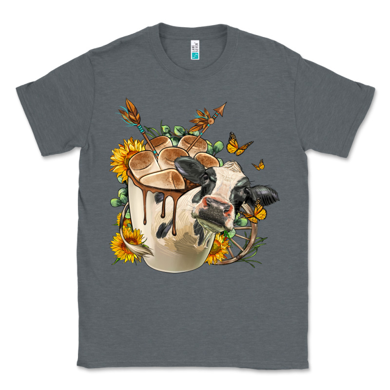 Black And White Cow Coffee Cup Classic Tee by FaDigitalArtStudio | Teevron