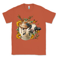 Copper Black And White Cow Coffee cup Classic Tee - FaDigitalArtStudio