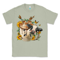Matcha Black And White Cow Coffee cup Classic Tee - FaDigitalArtStudio