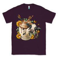 Plum Black And White Cow Coffee cup Classic Tee - FaDigitalArtStudio