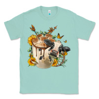 Seafoam Black And White Cow Coffee cup Classic Tee - FaDigitalArtStudio