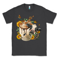 Smoke Black And White Cow Coffee cup Classic Tee - FaDigitalArtStudio