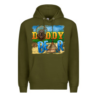 Army Green daddy bear native Premium Hoodie - BarkalooDesign