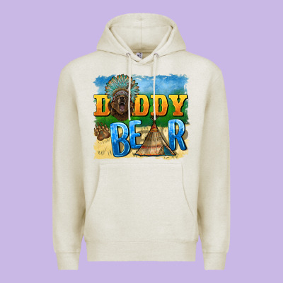Daddy Bear Native Premium Hoodie Designed By Barkaloodesign