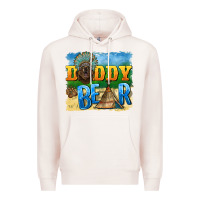 Pale Pink daddy bear native Premium Hoodie - BarkalooDesign