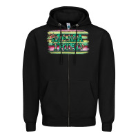 Black Floral Mama Tried Zipper Hoodie - Jasminsmagicworld