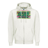 Oatmeal Heather Floral Mama Tried Zipper Hoodie - Jasminsmagicworld