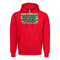 Red Floral Mama Tried Zipper Hoodie - Jasminsmagicworld