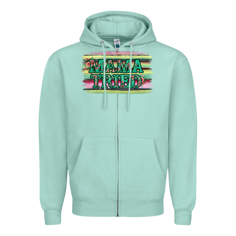 Floral Mama Tried Zipper Hoodie by Jasminsmagicworld | Teevron