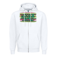 White Floral Mama Tried Zipper Hoodie - Jasminsmagicworld