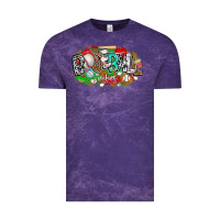 Cloud Purple baseball vibes Vintage Tee - CowhideDigitalArt