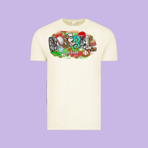 Baseball Vibes Vintage Tee Designed By Cowhidedigitalart
