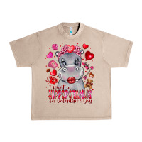 I Want Hippopotamus For Valentines Day Urban Heavy Tee | Teevron
