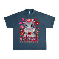 Midnight Navy i want hippopotamus for valentines day Urban Heavy Tee - CowhideDigitalArt