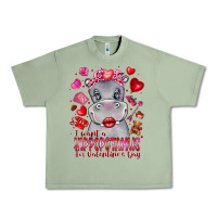 Oil Green i want hippopotamus for valentines day Urban Heavy Tee - CowhideDigitalArt