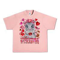 Salmon i want hippopotamus for valentines day Urban Heavy Tee - CowhideDigitalArt