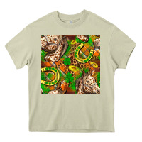 Mossy St. Patrick's Day Horse With Horseshoes Seamless Heavy Core Tee - FaDigitalArtStudio