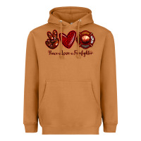 Meerkat Peace Love Firefighter Heavyweight Hoodie - RanaPortraitStore