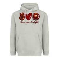 Moon Dust Peace Love Firefighter Heavyweight Hoodie - RanaPortraitStore