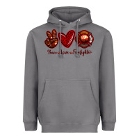 Storm Peace Love Firefighter Heavyweight Hoodie - RanaPortraitStore