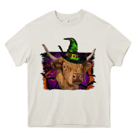 Cream highland cow halloween Heavy Core Tee - RanaPortraitStore