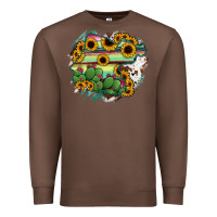 Chestnut Guanajuato sunflower serape map Premium Sweatshirt - RanaPortraitStore