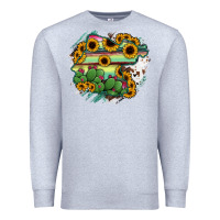 Heather Grey Guanajuato sunflower serape map Premium Sweatshirt - RanaPortraitStore