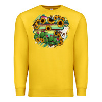 Lemon Guanajuato sunflower serape map Premium Sweatshirt - RanaPortraitStore