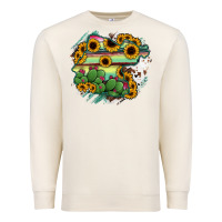 Sandshell Guanajuato sunflower serape map Premium Sweatshirt - RanaPortraitStore