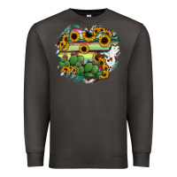 Smoke Guanajuato sunflower serape map Premium Sweatshirt - RanaPortraitStore