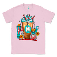 Bubblegum Pink Dentist Cold Drink Frappe Classic Tee - FaDigitalArtStudio