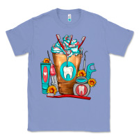 Colony Blue Dentist Cold Drink Frappe Classic Tee - FaDigitalArtStudio