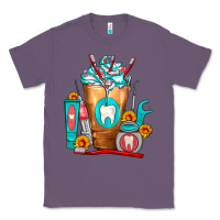 Lavender Dentist Cold Drink Frappe Classic Tee - FaDigitalArtStudio