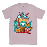 Lilac Dentist Cold Drink Frappe Classic Tee - FaDigitalArtStudio