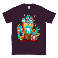 Plum Dentist Cold Drink Frappe Classic Tee - FaDigitalArtStudio