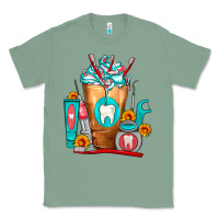Sage Dentist Cold Drink Frappe Classic Tee - FaDigitalArtStudio