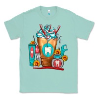 Seafoam Dentist Cold Drink Frappe Classic Tee - FaDigitalArtStudio