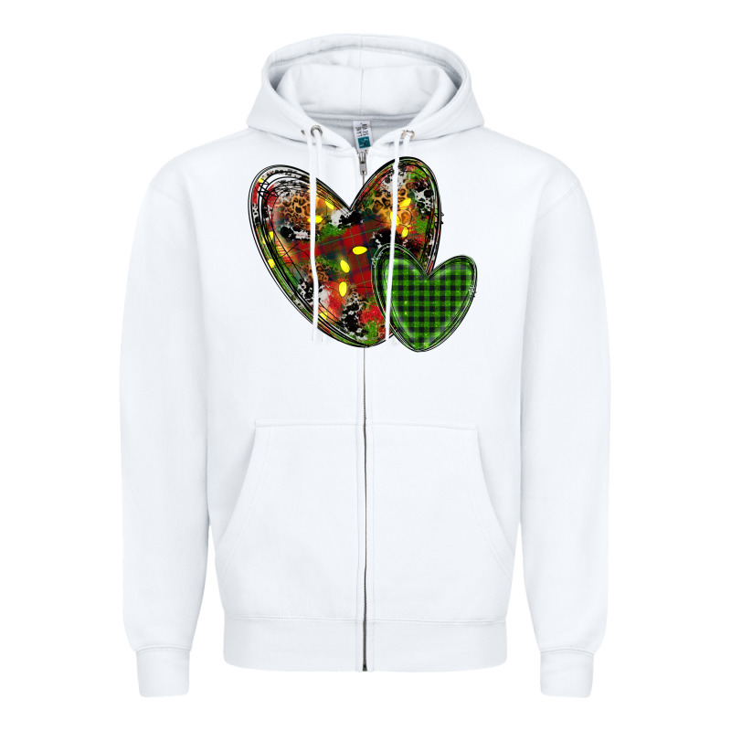 Christmas Heart Zipper Hoodie by RanaPortraitStore | Teevron