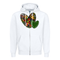 White christmas heart Zipper Hoodie - RanaPortraitStore