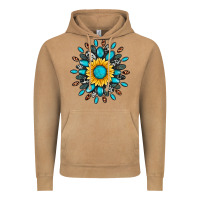 Vintage Camel gemstone sunflower Vintage Hoodie - Artiststas