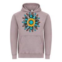 Vintage Zinc gemstone sunflower Vintage Hoodie - Artiststas