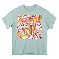 Arona Happy Easter Bunny Seamless Pattern Heavy Core Tee - BundleAndBundleShop