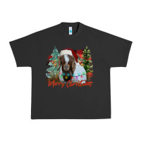 Pigment Black merry Christmas goat Urban Heavy Tee - CowhideDigitalArt