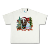 Pistachio merry Christmas goat Urban Heavy Tee - CowhideDigitalArt