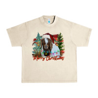 Sandshell merry Christmas goat Urban Heavy Tee - CowhideDigitalArt