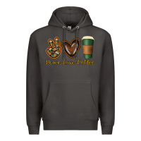 Smoke peace love coffee Premium Hoodie - Jasminsmagicworld