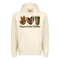 Tofu peace love coffee Premium Hoodie - Jasminsmagicworld