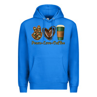 True Royal peace love coffee Premium Hoodie - Jasminsmagicworld